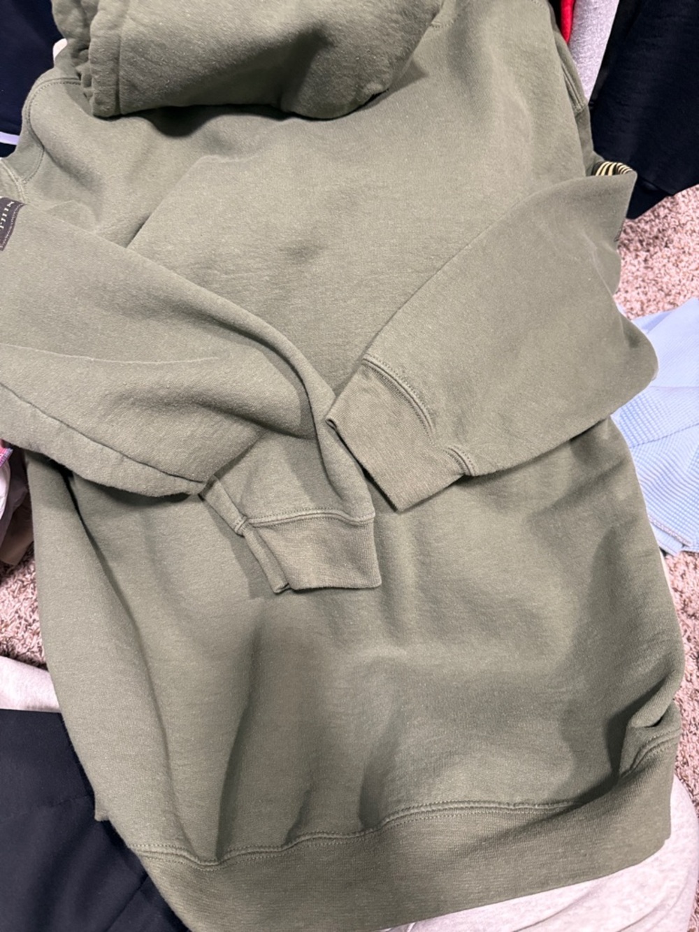 Grunt Style Olive Green Military Patch Hoodie this we’ll defend - Picture 4 of 4